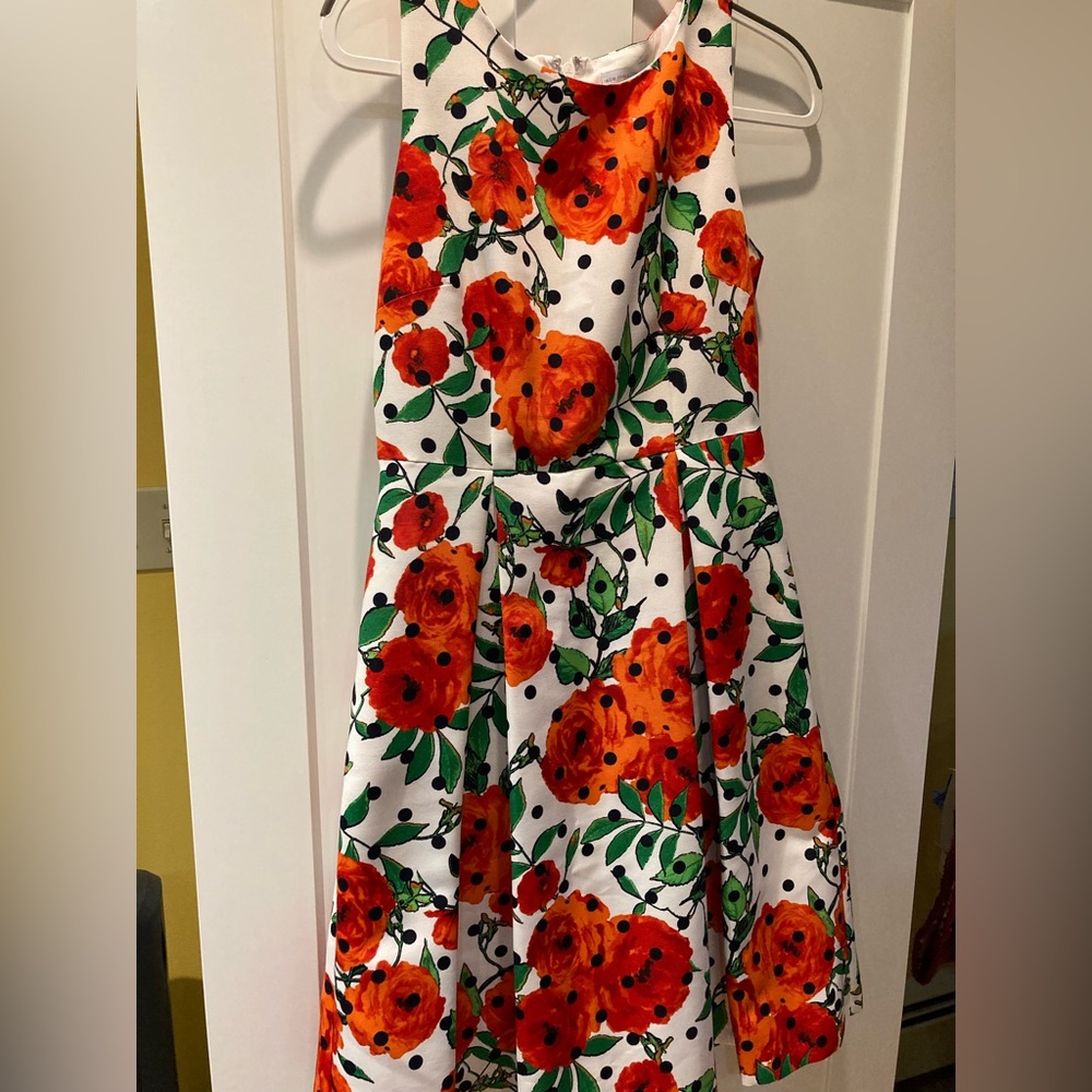 GONE NY&Co Floral Fit & Flare sleeveless dress EUC
